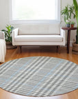 LOOMLAN Rugs Samira Gray Washable Indoor-Outdoor Rug