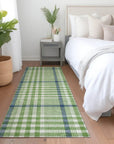 LOOMLAN Rugs Samira Green Washable Indoor-Outdoor Rug