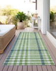 LOOMLAN Rugs Samira Green Washable Indoor-Outdoor Rug