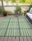 LOOMLAN Rugs Samira Green Washable Indoor-Outdoor Rug