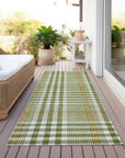 LOOMLAN Rugs Samira Olive Washable Indoor-Outdoor Rug