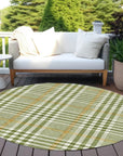 LOOMLAN Rugs Samira Olive Washable Indoor-Outdoor Rug
