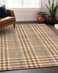 LOOMLAN Rugs Samira Orange Washable Indoor-Outdoor Rug