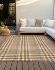 LOOMLAN Rugs Samira Orange Washable Indoor-Outdoor Rug