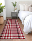 LOOMLAN Rugs Samira Red Washable Indoor-Outdoor Rug