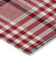 LOOMLAN Rugs Samira Red Washable Indoor-Outdoor Rug