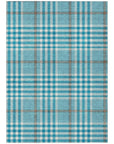 LOOMLAN Rugs Samira Teal Washable Indoor-Outdoor Rug