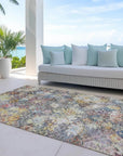 LOOMLAN Rugs San Marino Gold Washable Indoor-Outdoor Rug