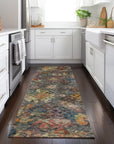 LOOMLAN Rugs San Marino Gray Washable Indoor-Outdoor Rug