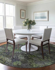 LOOMLAN Rugs San Marino Green Washable Indoor-Outdoor Rug