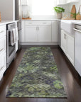 LOOMLAN Rugs San Marino Green Washable Indoor-Outdoor Rug