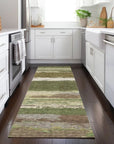 LOOMLAN Rugs Sanara Green Washable Indoor-Outdoor Rug