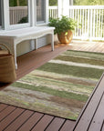 LOOMLAN Rugs Sanara Green Washable Indoor-Outdoor Rug