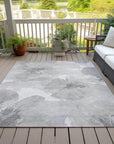 LOOMLAN Rugs Saphirae Ivory Washable Indoor-Outdoor Rug