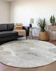 LOOMLAN Rugs Saphirae Ivory Washable Indoor-Outdoor Rug