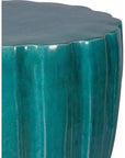 Seasonal Living Scallop Stool - Aquamarine Outdoor Stool