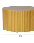 Seasonal Living Scallop Zanzibar Gold Outdoor Coffee Table