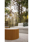 Seasonal Living Scallop Zanzibar White Outdoor Coffee Table