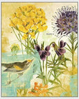 LOOMLAN Second Bird the Garden Artwork d Canvas Floating
