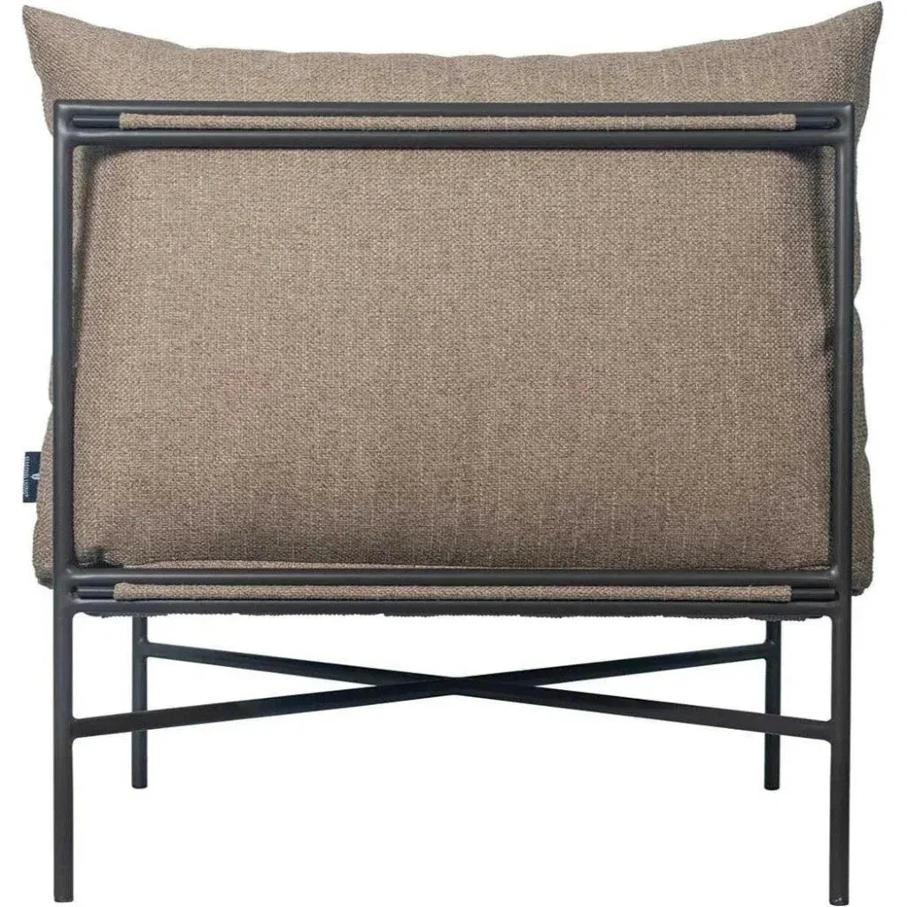 Sectional Chair - Nut Brown Outdoor Modular - LOOMLAN - Seasonal Living - Outdoor Modulars