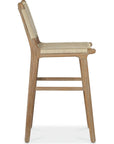 Sedona Durable Teak Wood Outdoor Bar Stool - LOOMLAN - Sunset West - Outdoor Bar Stools
