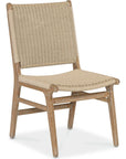 Sedona Teak Armless Outdoor Dining Chair 2PC - LOOMLAN - Sunset West - Outdoor Dining Chairs