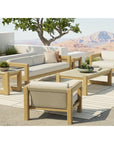 Sedona Teak Wood Square Outdoor End Table - LOOMLAN - Sunset West - Outdoor Side Tables