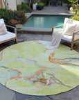 LOOMLAN Rugs Selene Aloe Washable Indoor-Outdoor Rug