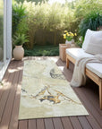 LOOMLAN Rugs Selene Ivory Washable Indoor-Outdoor Rug