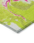 LOOMLAN Rugs Selene Lime Washable Indoor-Outdoor Rug