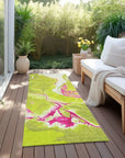 LOOMLAN Rugs Selene Lime Washable Indoor-Outdoor Rug