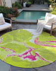 LOOMLAN Rugs Selene Lime Washable Indoor-Outdoor Rug
