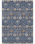 LOOMLAN Rugs Selma Blue Washable Indoor-Outdoor Rug