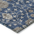LOOMLAN Rugs Selma Blue Washable Indoor-Outdoor Rug