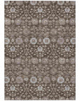 LOOMLAN Rugs Selma Brown Washable Indoor-Outdoor Rug
