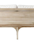 Seasonal Living Serenique Sun Bleached Teak Patio 3-Seat Sofa