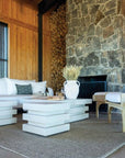 Seasonal Living Serenique Sun Bleached Teak Patio Lounge Chair