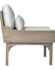 Seasonal Living Serenique Sun Bleached Teak Patio Lounge Chair