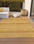 LOOMLAN Rugs Serenith Gold Washable Indoor-Outdoor Rug