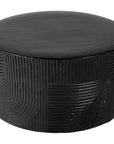 Serenity Black Outdoor Round Table - 24" Tall - LOOMLAN - Seasonal Living - Outdoor Side Tables