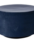 Serenity BlueOutdoor Round Table - 24" Tall - LOOMLAN - Seasonal Living - Outdoor Side Tables