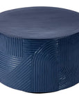 Serenity BlueOutdoor Round Table - 24" Tall - LOOMLAN - Seasonal Living - Outdoor Side Tables