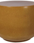 Serenity Ceramic Brown Outdoor Side Table - Tall - LOOMLAN - Seasonal Living - Outdoor Side Tables
