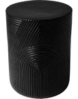 Serenity Side Table 16" - Black Outdoor Accent Table - LOOMLAN - Seasonal Living - Outdoor Side Tables