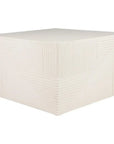 Seasonal Living Serenity Square Table - White Outdoor Accent Table
