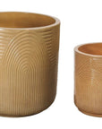 Seasonal Living Serenity Textured Ceramic Patio Planter (Set Of 2)