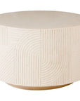 Seasonal Living Serenity White Outdoor Round Table - 24" Tall