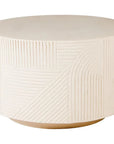 Seasonal Living Serenity White Outdoor Round Table - 24" Tall