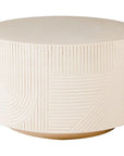 Seasonal Living Serenity White Outdoor Round Table - 24" Tall