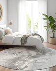 LOOMLAN Rugs Serenza Gray Washable Indoor-Outdoor Rug